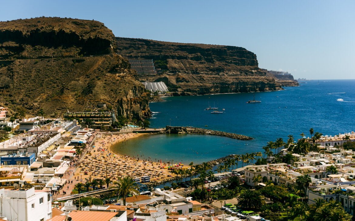 panorama de puerto de Mogan depuis le mirador