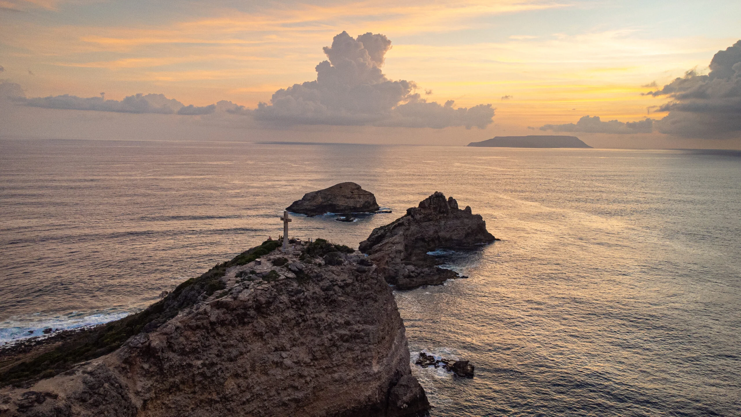 pointe des chateaux au lever du soleil