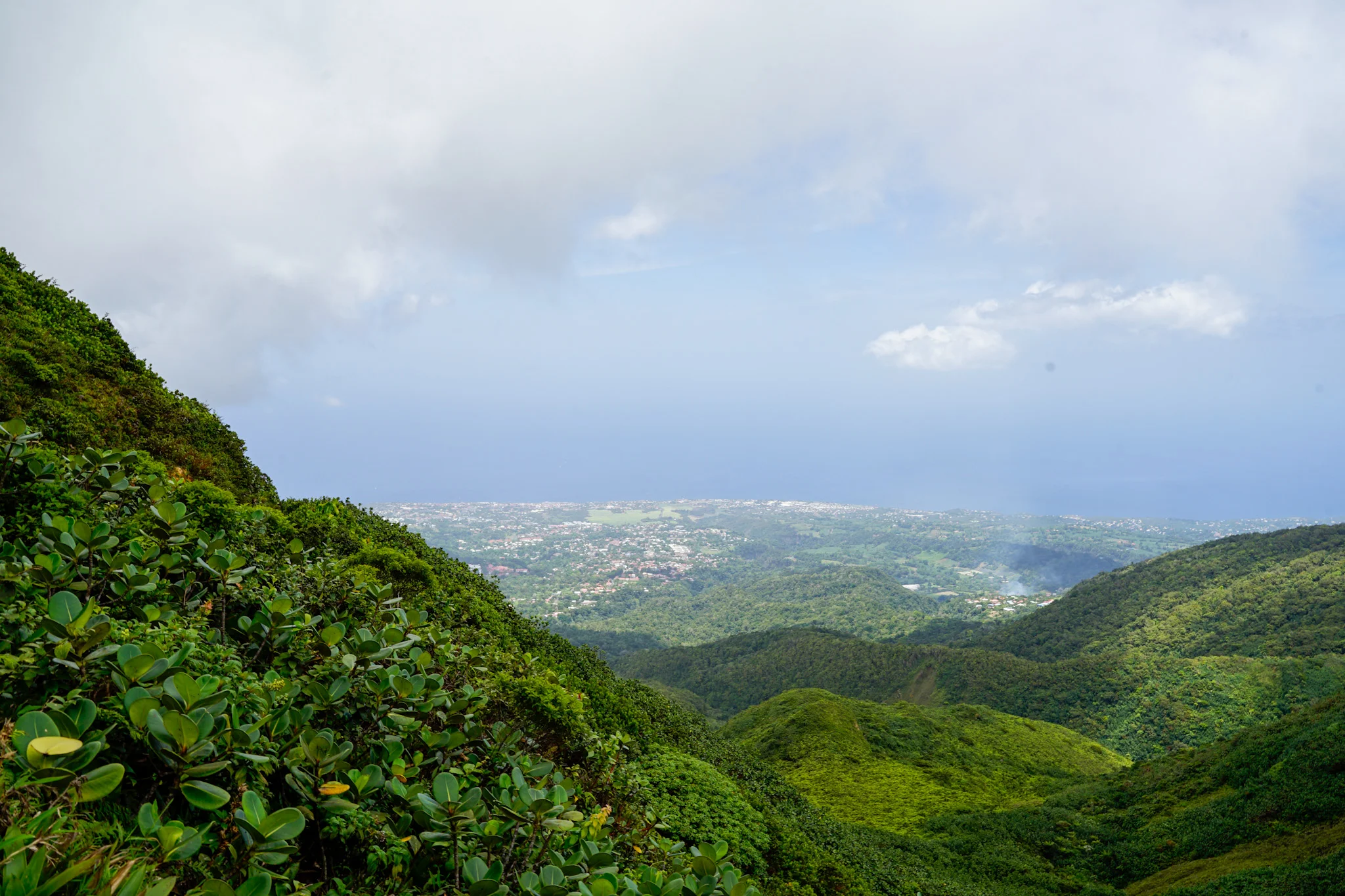 panorama depuis la soufrière